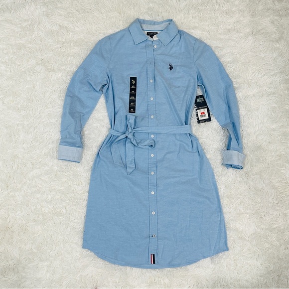 U.S. POLO ASSN. Classic blue dress - Picture 1 of 5